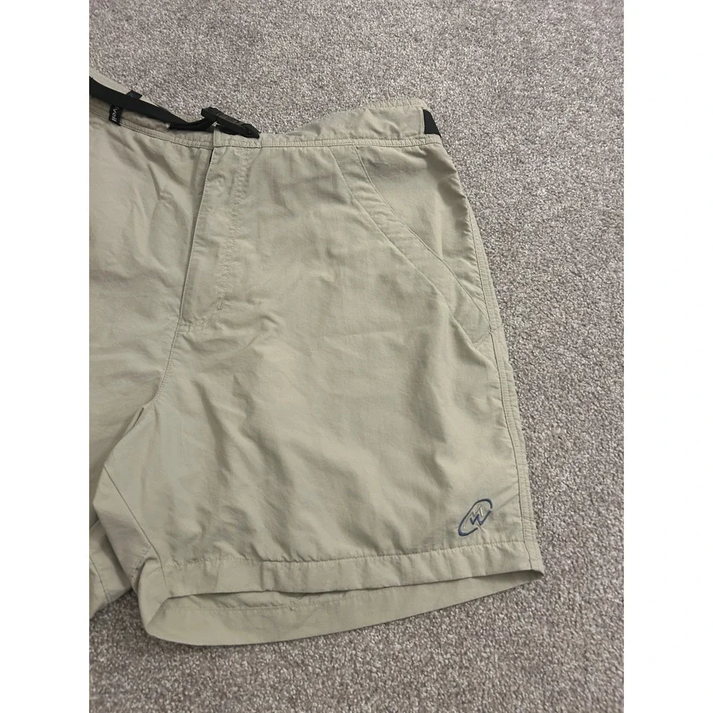 Cloudveil Hiking Shorts Mens 38 Tan Excellent Supplex Nylon Belted Cargo Trail
